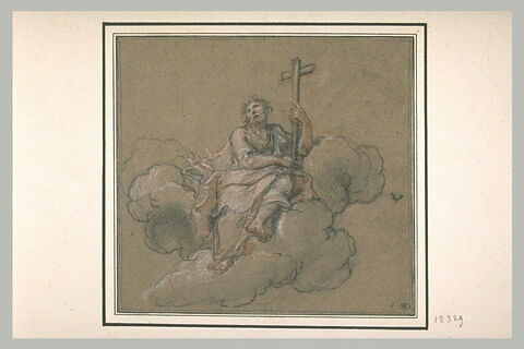 Saint Philippe assis sur des nuages