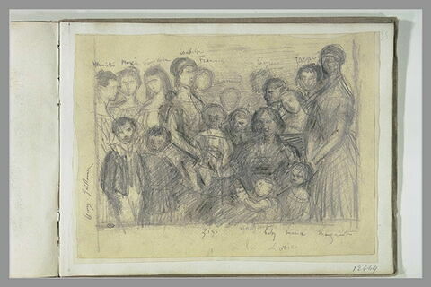 La duchesse Fitz-James entourée de ses enfants et petits-enfants, image 2/2