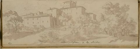 Vue du palais Chigi à Ariccia