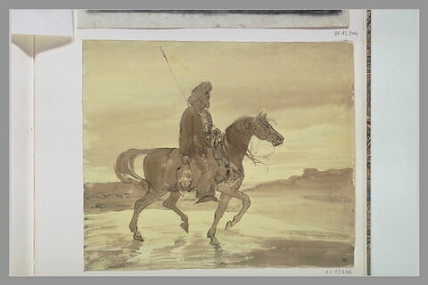 Vieux turc à cheval portant des têtes coupées, image 1/1