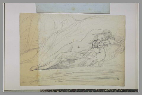 Femme nue étendue au bord de l'eau, image 1/1