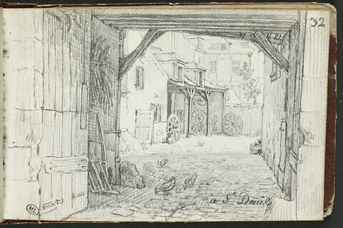 Vue d'une cour de ferme à Saint-Denis, image 2/2
