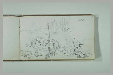 Embarcation au bord d'un fleuve, à Poissy, image 2/2