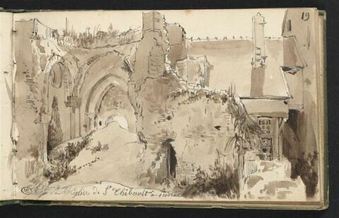 Vue des ruines de l'église de Saint-Thibault, à Provins, image 1/2