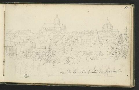 Vue de la ville haute de Provins