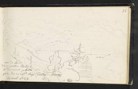 Vue du lac des Quatre-Cantons et le mont Pilate prises du Rigi, image 1/2