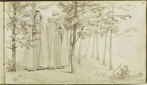 Deux femmes dans le parc du château de Montmorency, image 2/3