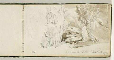 Homme debout près d'une femme peintre dans le parc du château de Montmorency, image 2/3