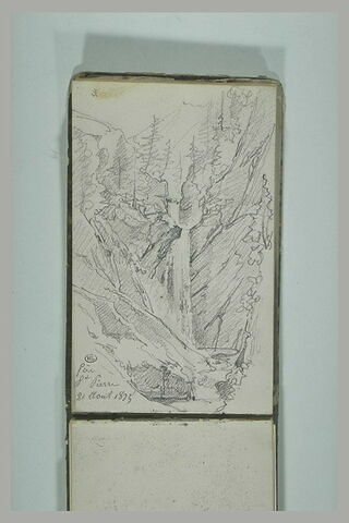 Paysage montagneux avec une cascade, près de Saint-Pierre, image 2/2