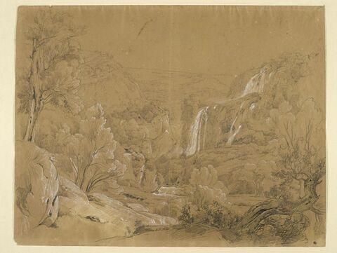 Paysage de montagne avec des cascades, image 1/2