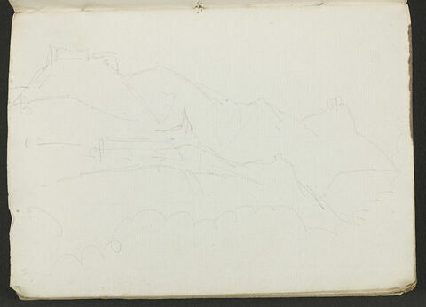 Croquis de paysage avec constructions, image 1/1