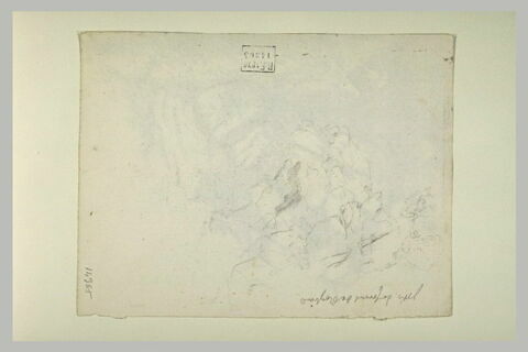 Note manuscrite et esquisse d'arbres, image 1/1