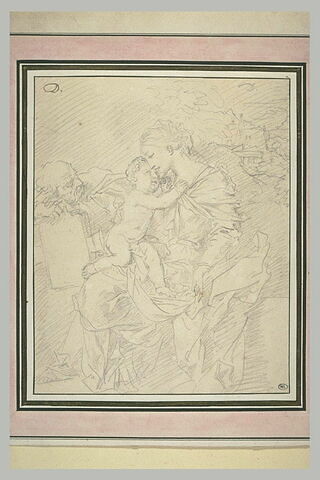 La Vierge embrassant l'Enfant devant saint Joseph