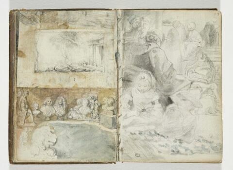 Bustes et statuettes déposés sur une tablette, image 2/2