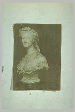 Photographie du buste de l'impératrice Eugénie