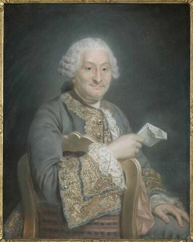 Portrait de M. de Rozeville, assis sur une chaise.