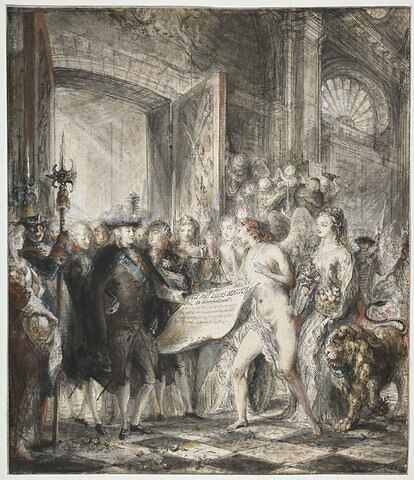 Allégorie en l'honneur de Louis XVI