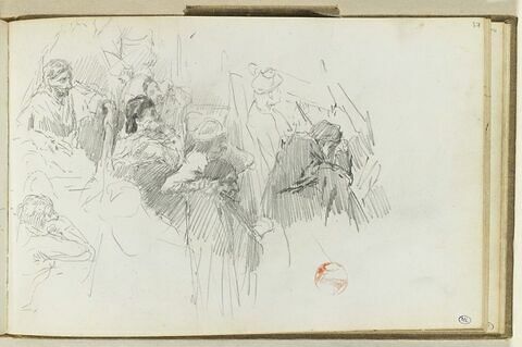 Personnages assis dans une salle de spectacle, image 1/1