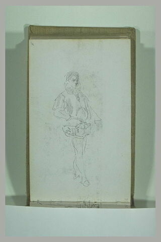 Homme debout en costume du XVIIème siècle, image 1/1