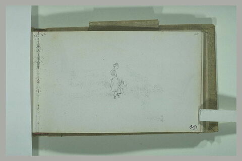 Croquis d'une figure debout de dos, image 1/1