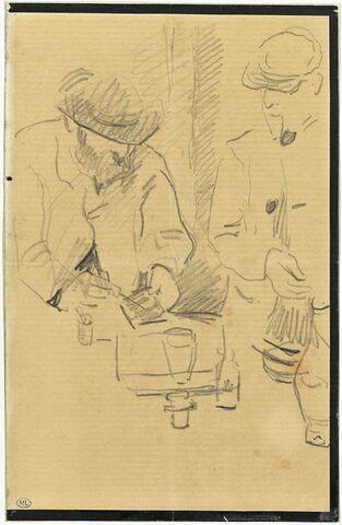 Cézanne gravant auprès du Docteur Gachet, ou 'La Morsure'
