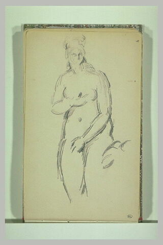 Croquis de femme nue d'après une statue antique, image 2/2