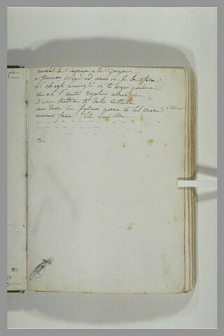 Texte manuscrit ; croquis, image 2/2