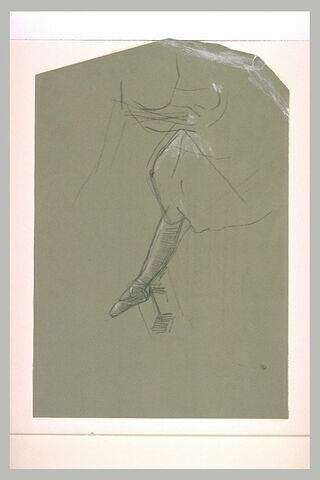 Etude de la jambe droite d'une danseuse, image 2/2