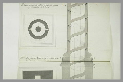 Elévation : projet de colonne monumentale à la mémoire de Napoléon Ier, image 3/5