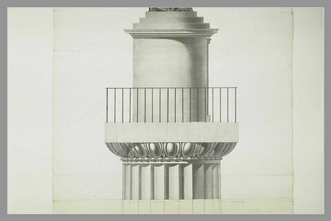 Elévation : projet de colonne monumentale à la mémoire de Napoléon Ier, image 2/11