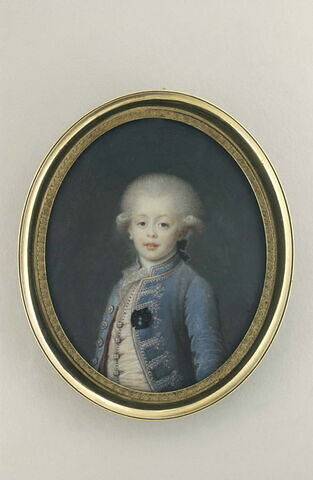 Portrait de Louis Antoine de Bourbon, duc d'Angoulême, enfant à mi-corps (1775-1844)