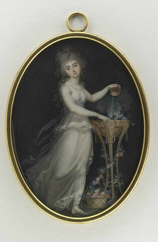 Portrait de Madame de Boullongne (1756- ?) en vestale