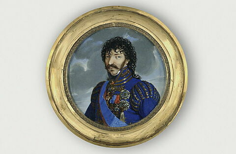 Portrait de Murat, en uniforme d'amiral bleu et or
