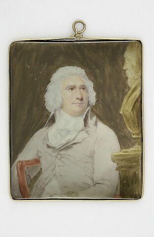 Portrait d'homme assis, portant une redingote grise