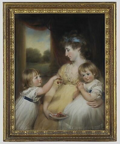 Portrait de Mary Jean ( 1766-1850) et de ses deux fils Thomas ( 1794-après 1797) et John ( 1795-1825)., image 2/3