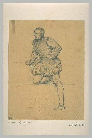 Homme debout, la jambe droite pliée : Jean Goujon, image 2/2