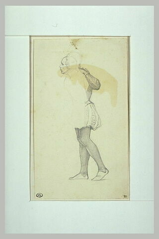 Etude d'un homme en costume Renaissance, debout, image 2/2