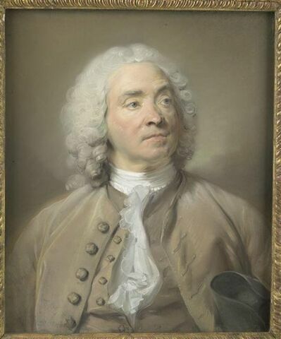 Portrait du graveur Gabriel Huquier (1695-1772).