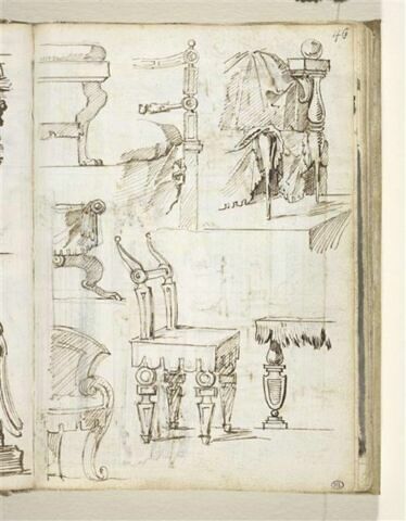 Etude de mobilier antique, image 1/2