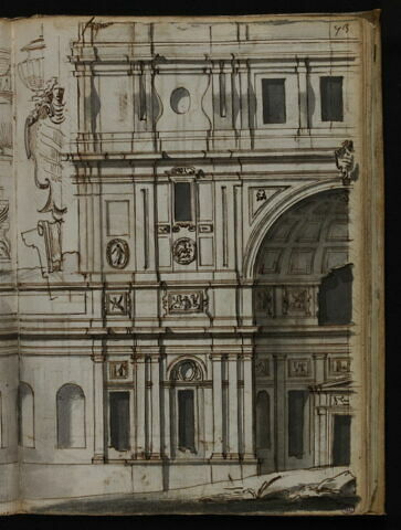 Façade de la villa del Pigneto Sacchetti, image 2/2