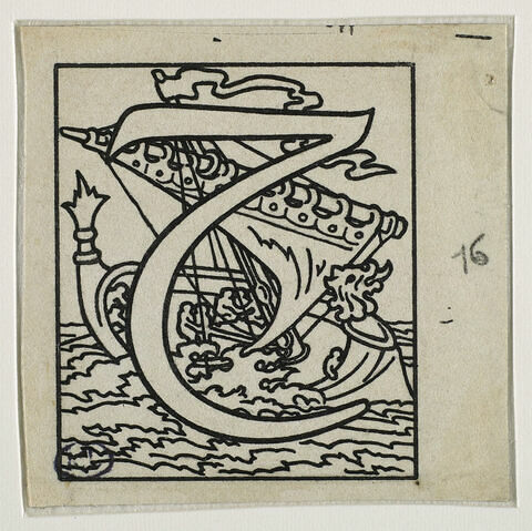 Lettrine ornée pour la 'Légende de saint Julien l'Hospitalier' : un 'T', image 1/2