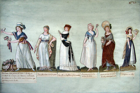 Six études de costumes révolutionnaires