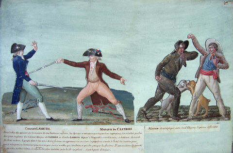 Duel de Charles Lamotte et du marquis de Castries