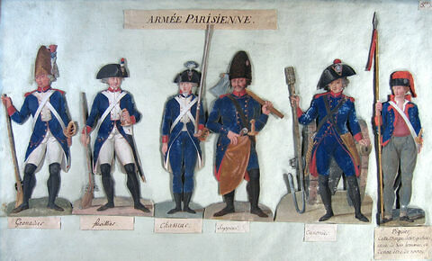 Etudes de costumes militaires, image 1/1