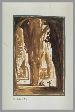 Intérieur d'une grotte avec des personnages, image 2/2