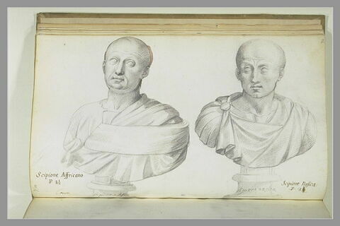 Deux bustes représentant : 'SCIPIONE AFFRICANO' et 'SCIPIONE NASICA', image 3/3