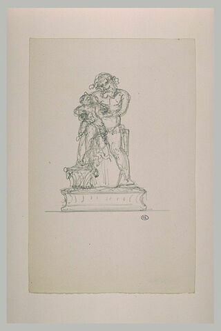 Silène tenant le jeune Bacchus à califourchon sur son genou