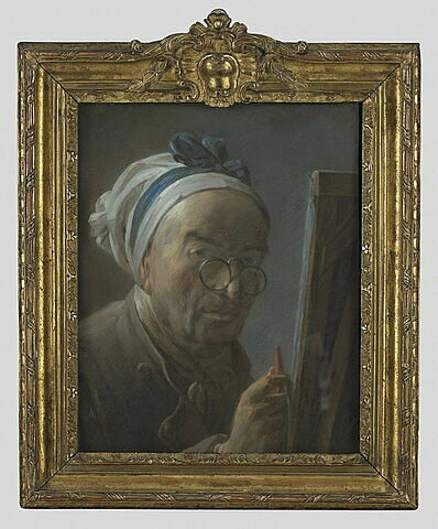 Autoportrait de Chardin à son chevalet., image 2/5