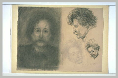 Quatre études de têtes, pour le portrait de Georges de Porto-Riche