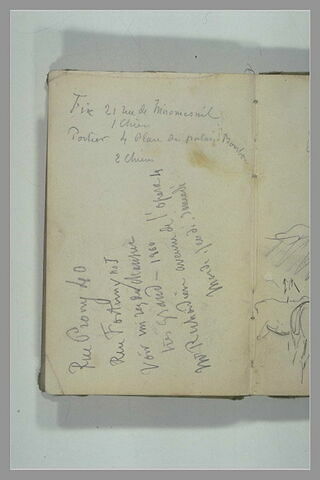 Note d'adresses, image 1/1